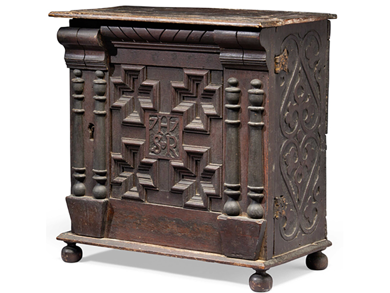 The Symon and Rebeckah Horne Pilgrim Century valuables cabinet